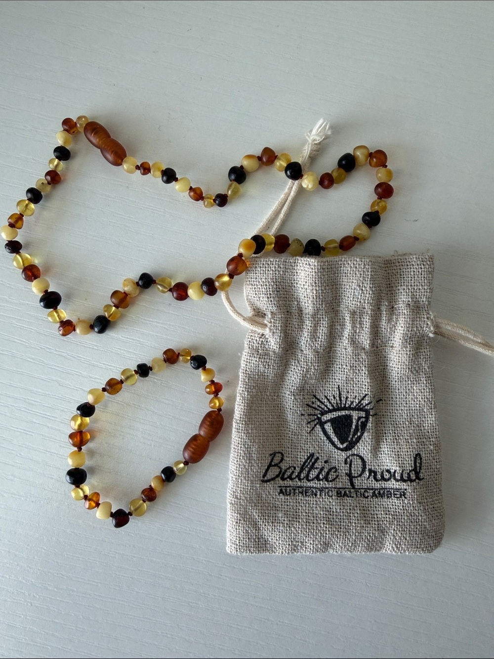 Baby Amber Necklace & Bracelet Set
